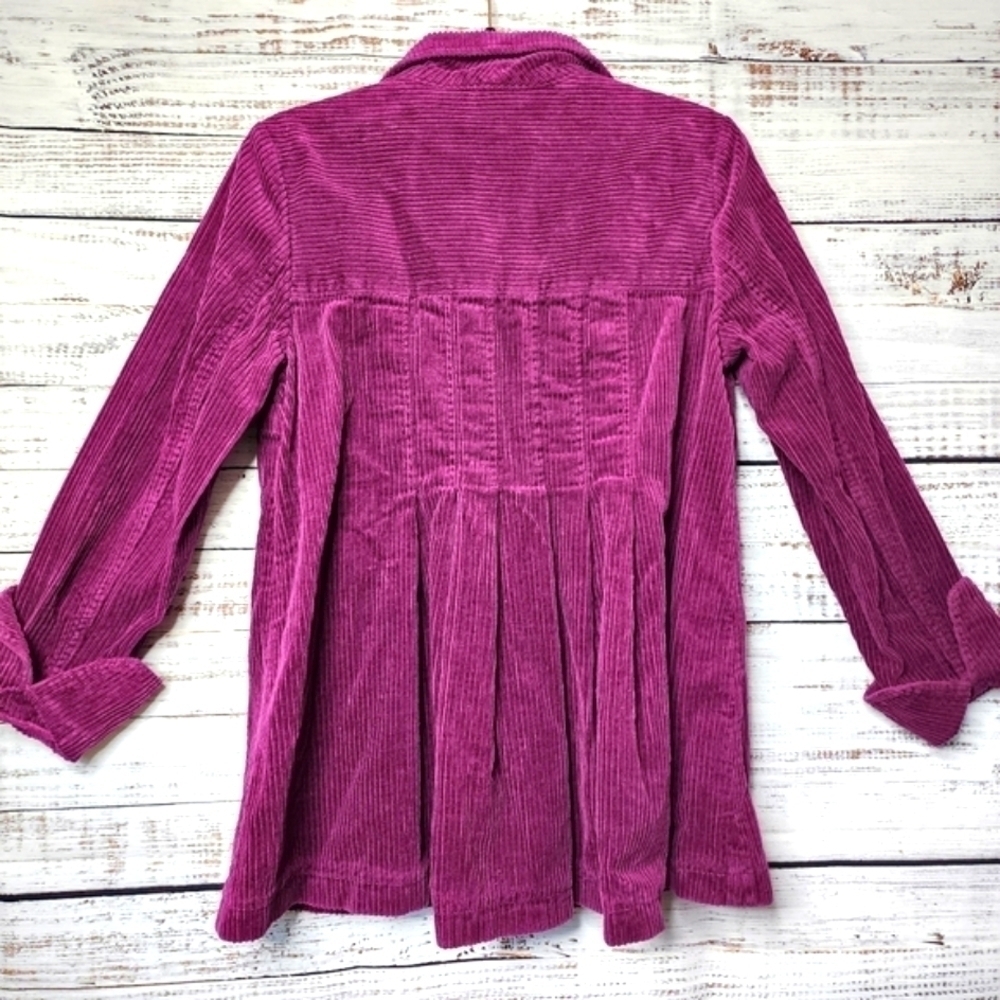 CHADWICKS VINTAGE HOT PINK SIZE M PETITE CORDUROY BLAZER JACKET COAT WOMEN'S - Picture 16 of 17